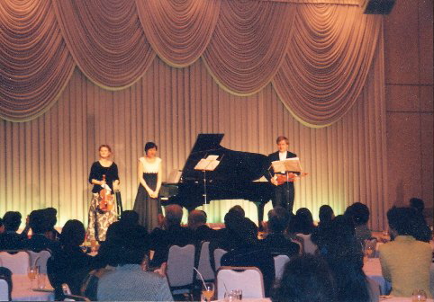 At the Japanese tour in Nikkei Hall in Tokio, 1998