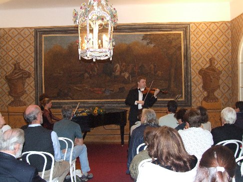 Pavel Eret and Suzanna Hlinka at the Bertramka in Prague, 2006